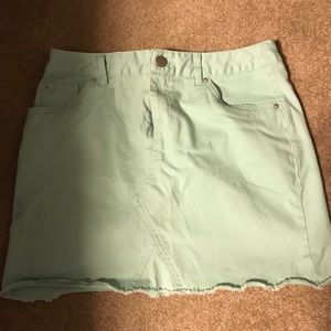 Mint free mini skirt